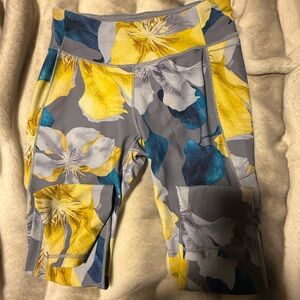 CALIA size medium blue and yellow full length leggings